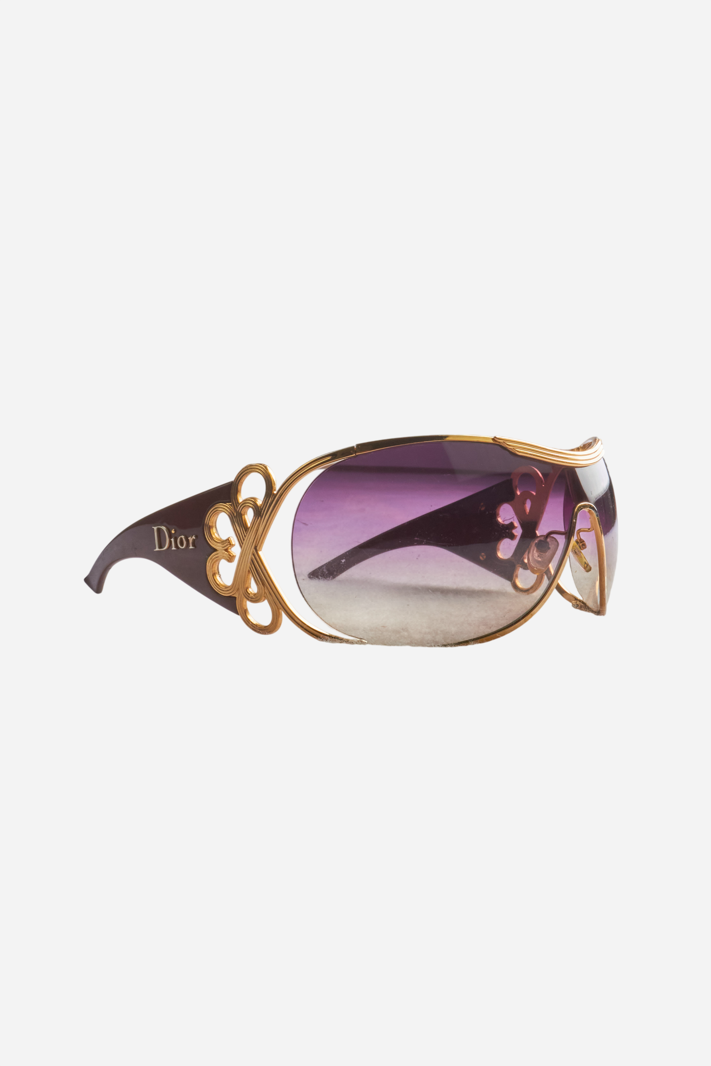 Christian Dior Purple Gold Sunglasses