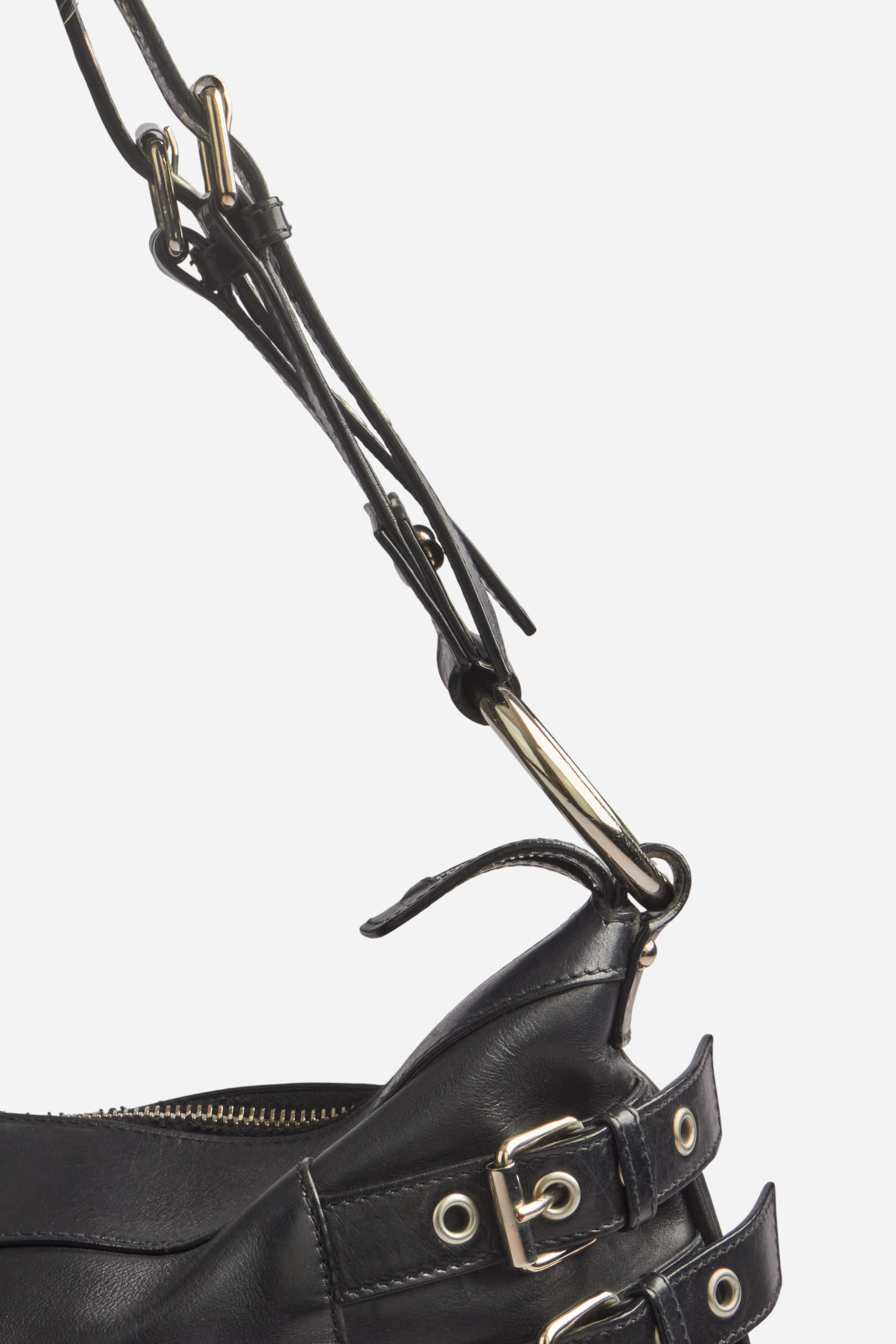 Dolce & Gabbana 2003 Black Leather Corset Bag