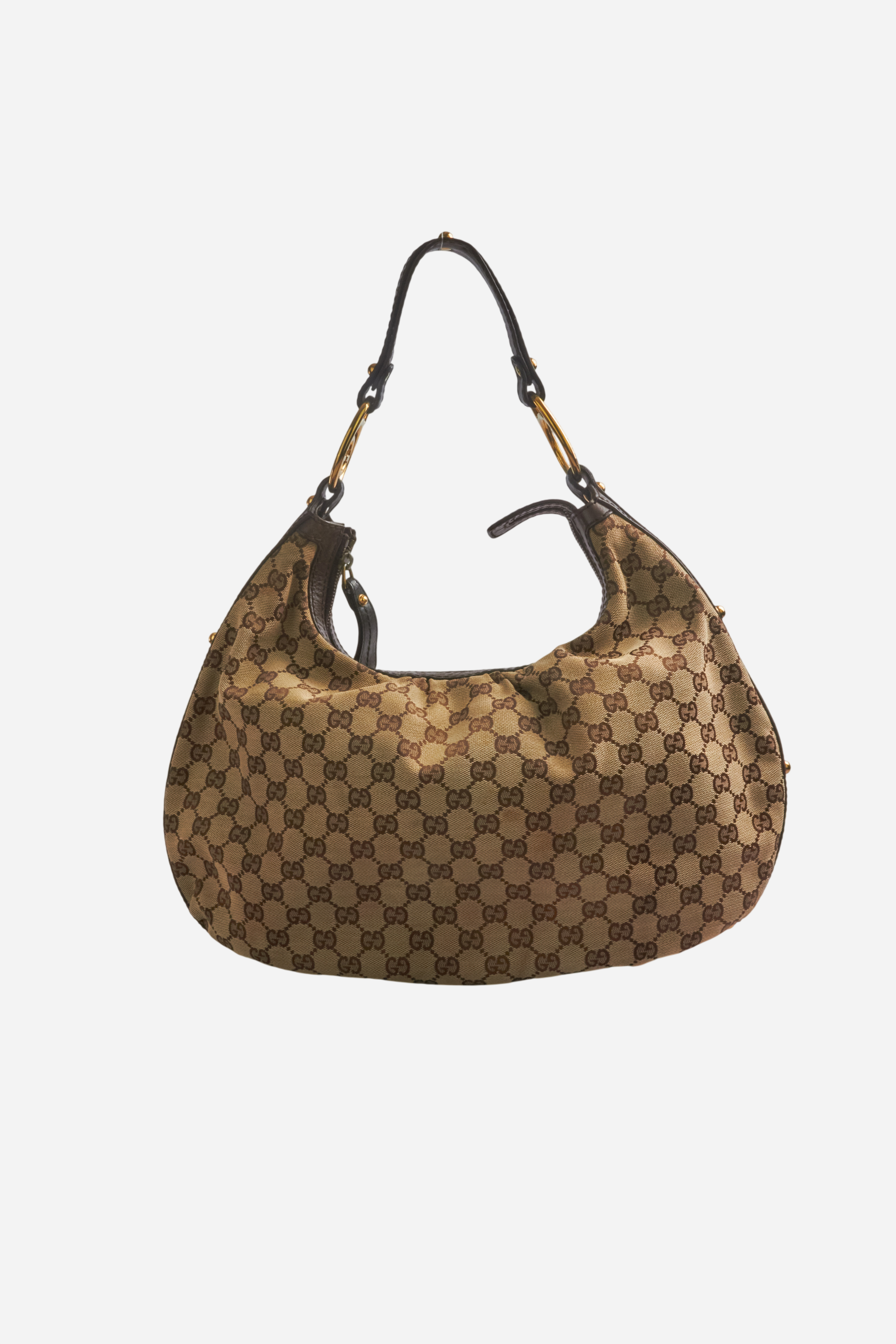 Gucci Beige Monogram Hobo Bag