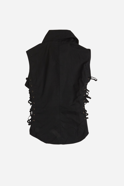 Moschino Black Sleeveless Blouse