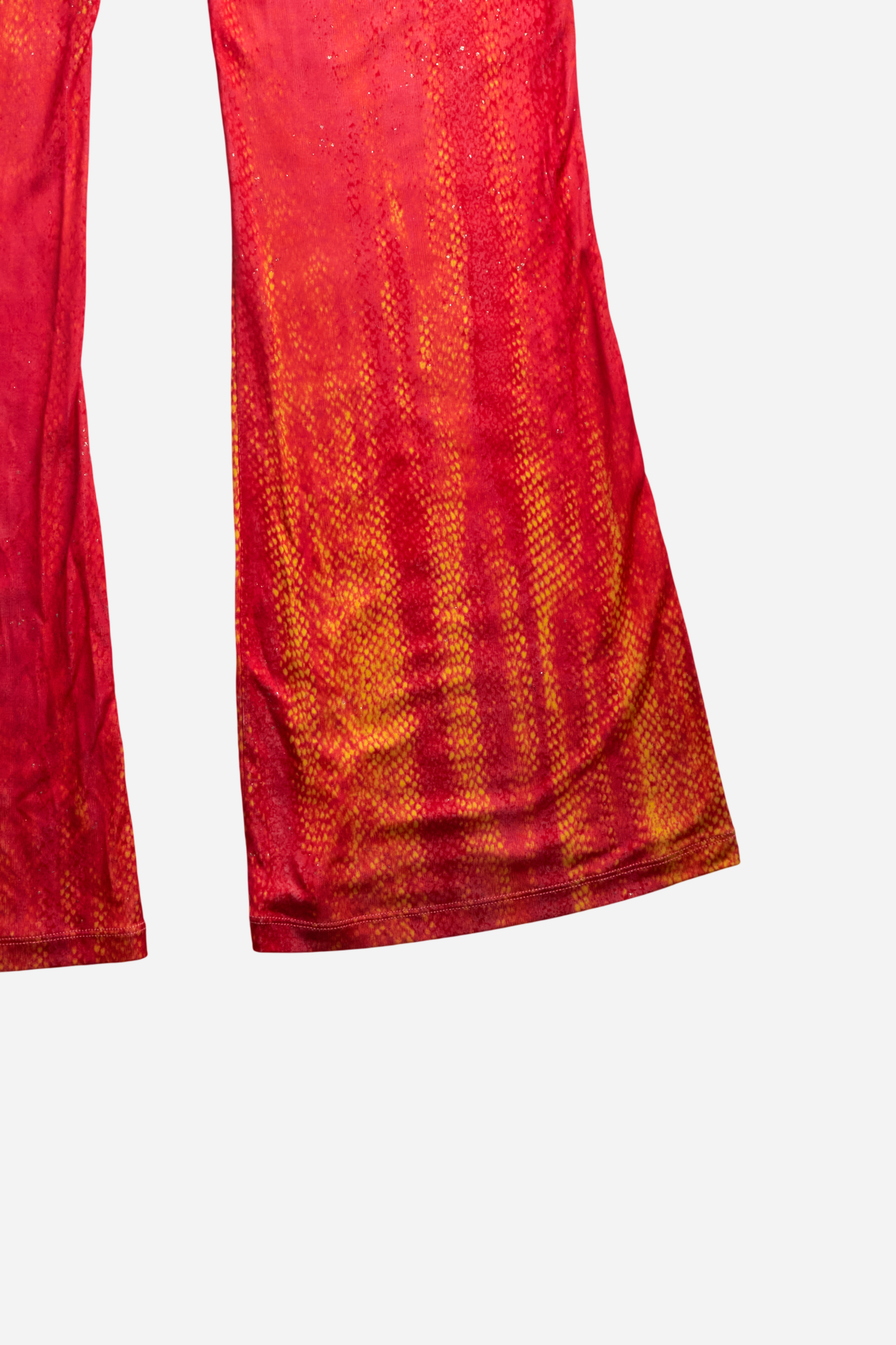 Roberto Cavalli Red Orange Mermaid Print Set