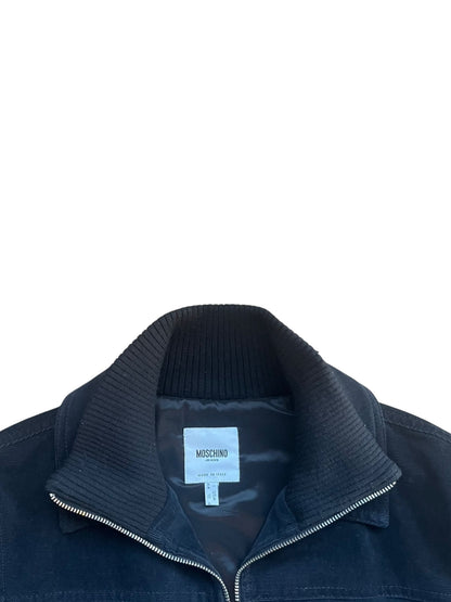 Moschino velvet coin pouch bomber