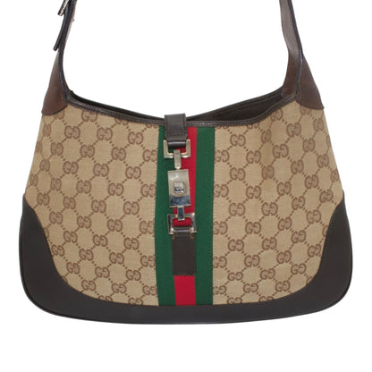 Gucci Tom Ford Brown Monogram Jackie Bag
