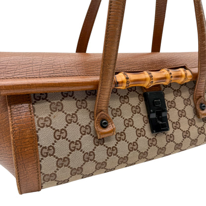 Gucci Monogram Bamboo Bullet Bag