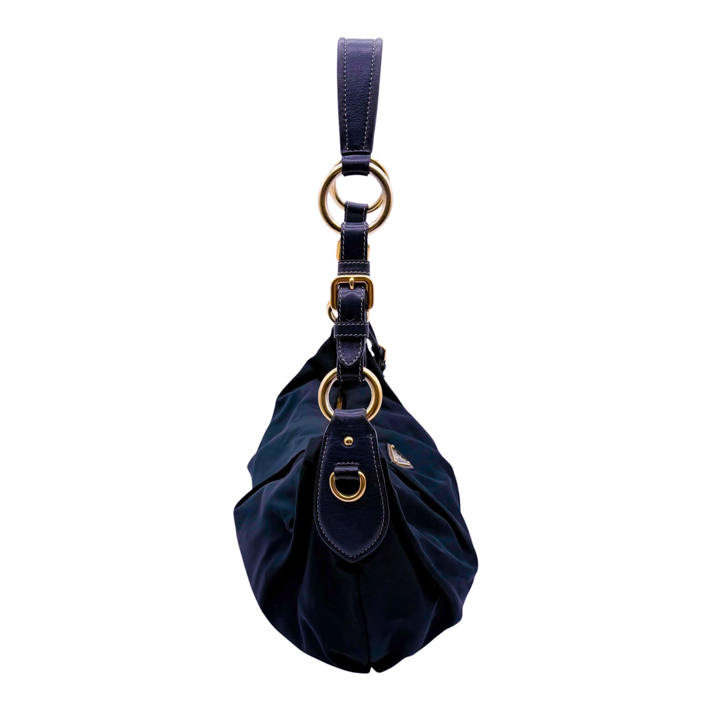 Prada Navy Nylon Shoulderbag