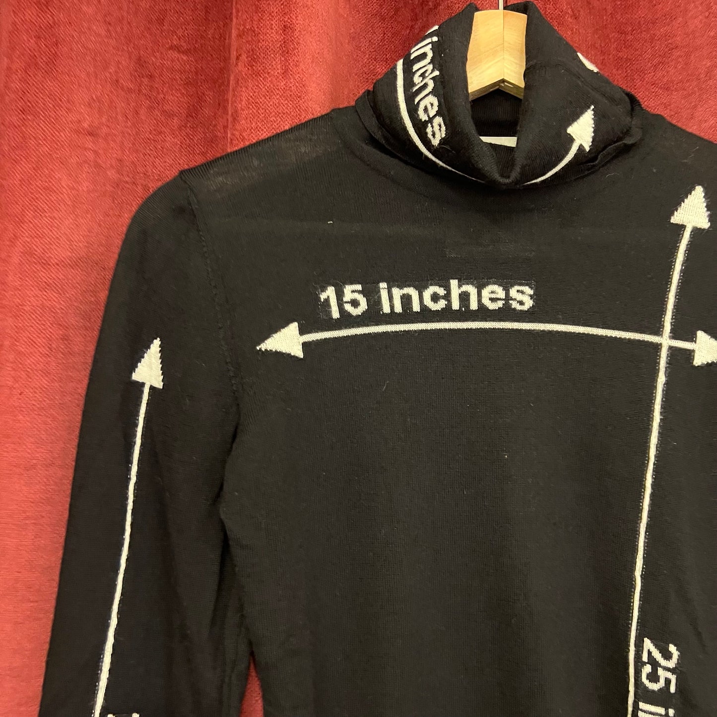 Moschino measurements turtleneck