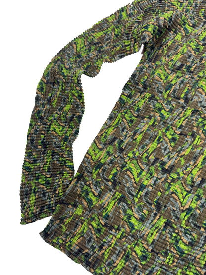Woodland Camo Pleated Top