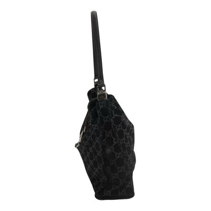 Gucci Tom Ford Black Suede Monogram Jackie Bag