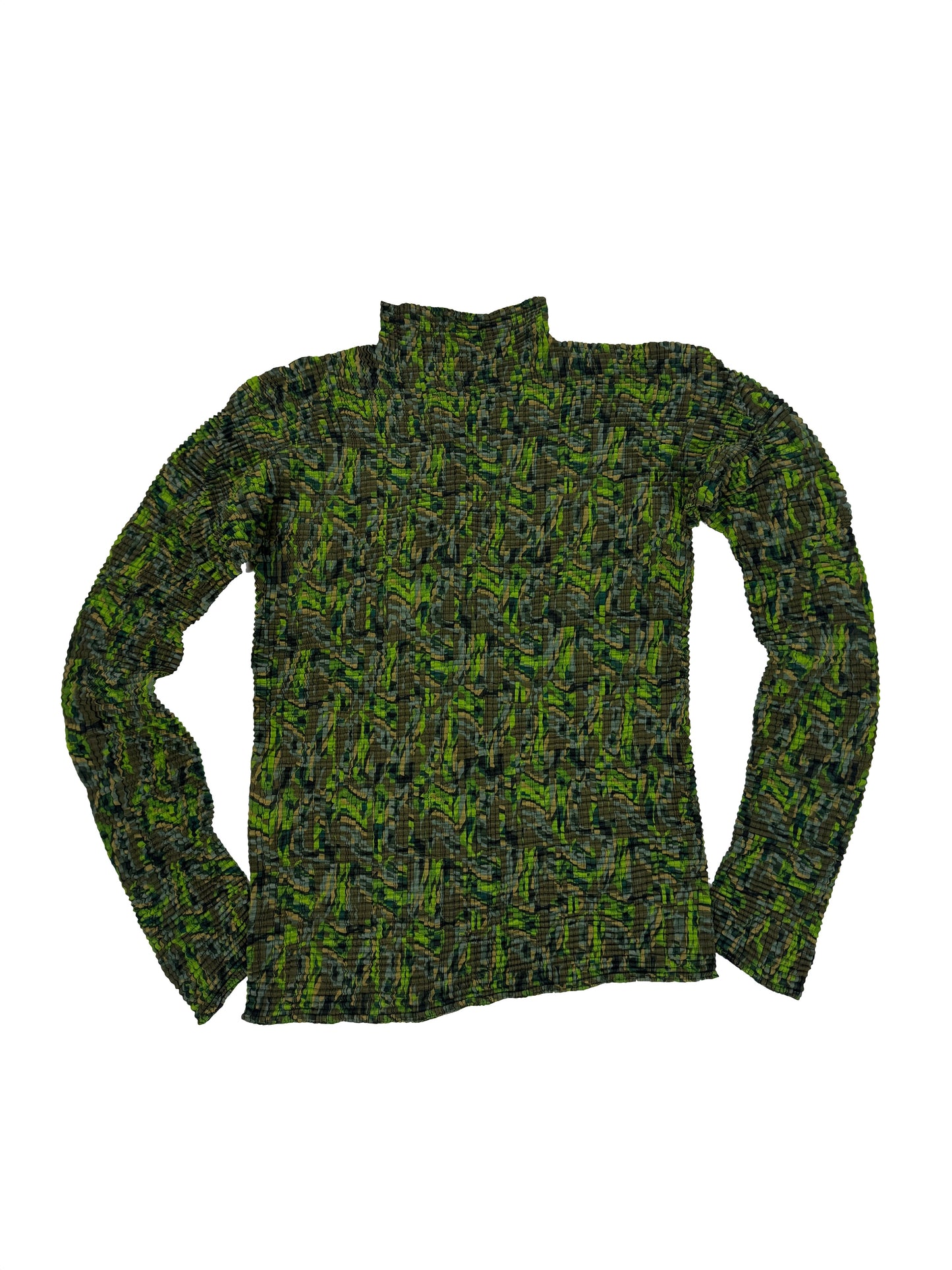Woodland Camo Pleated Top
