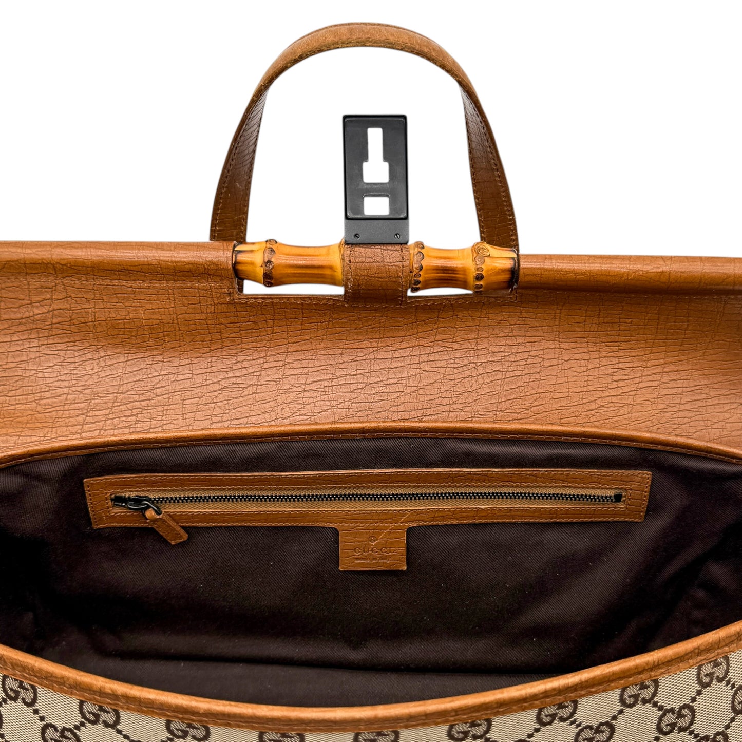 Gucci Monogram Bamboo Bullet Bag
