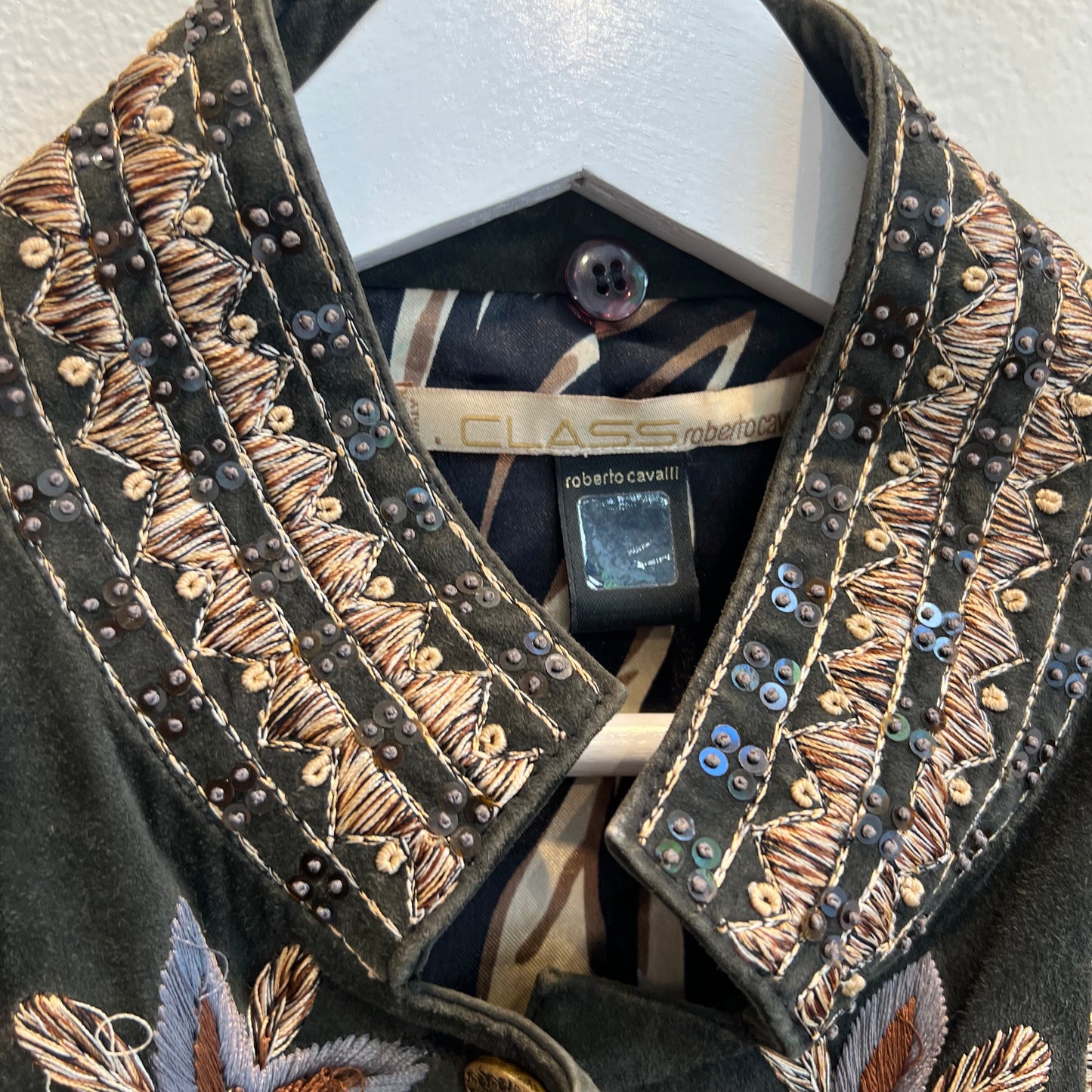 Roberto Cavalli suede jacket