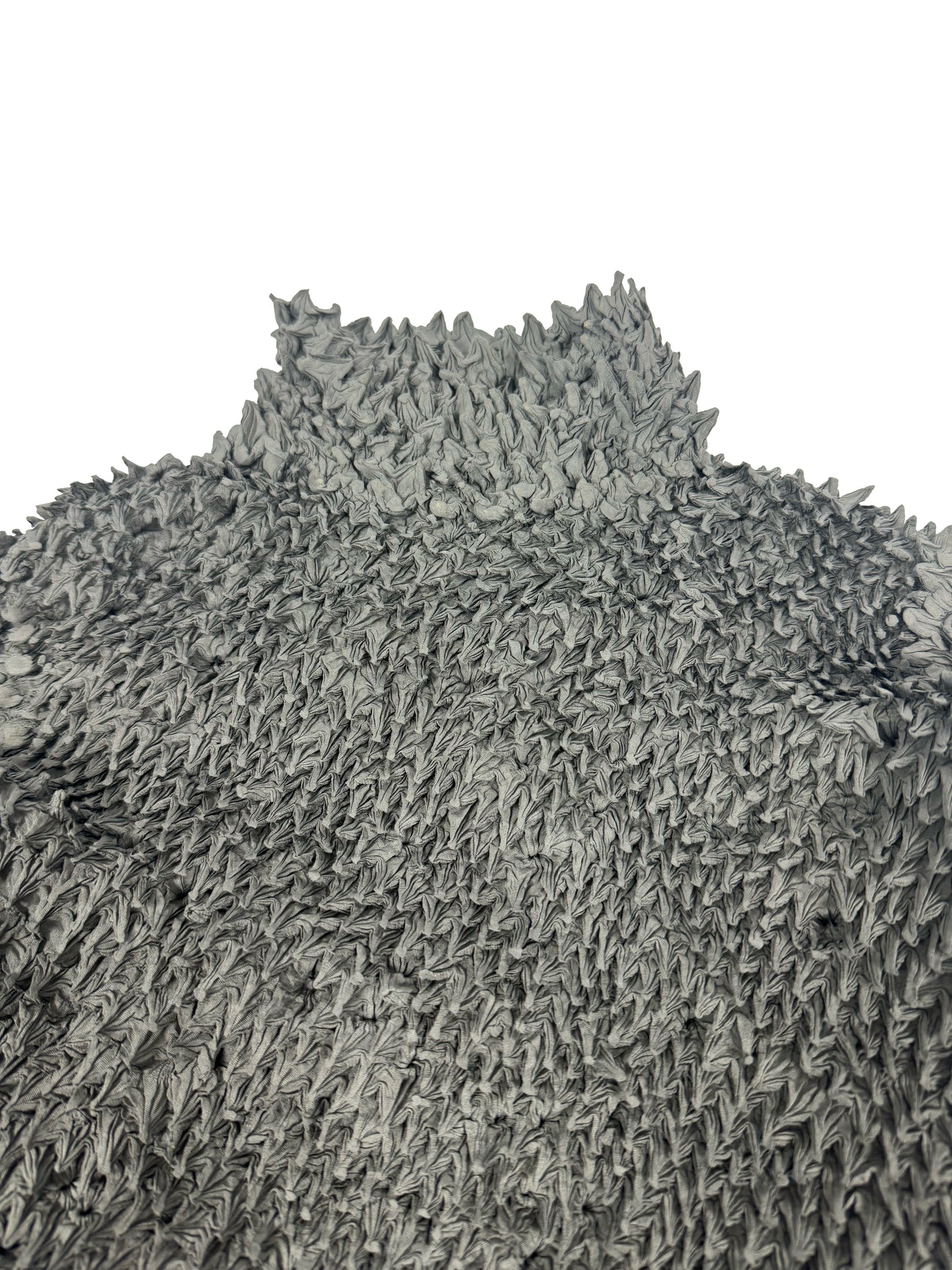 Grey Spikes Pleated Top