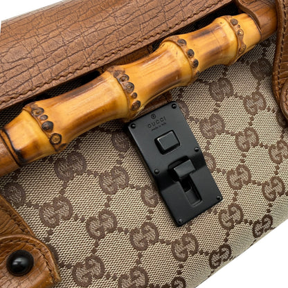 Gucci Monogram Bamboo Bullet Bag