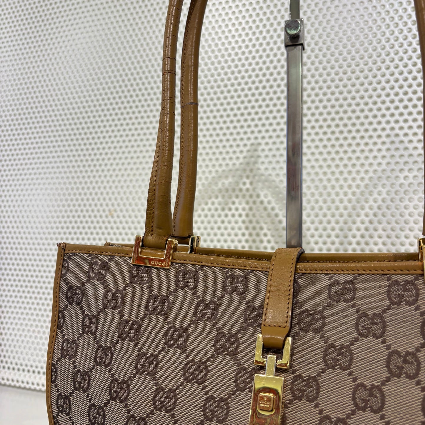 Gucci beige monogram Jackie bag