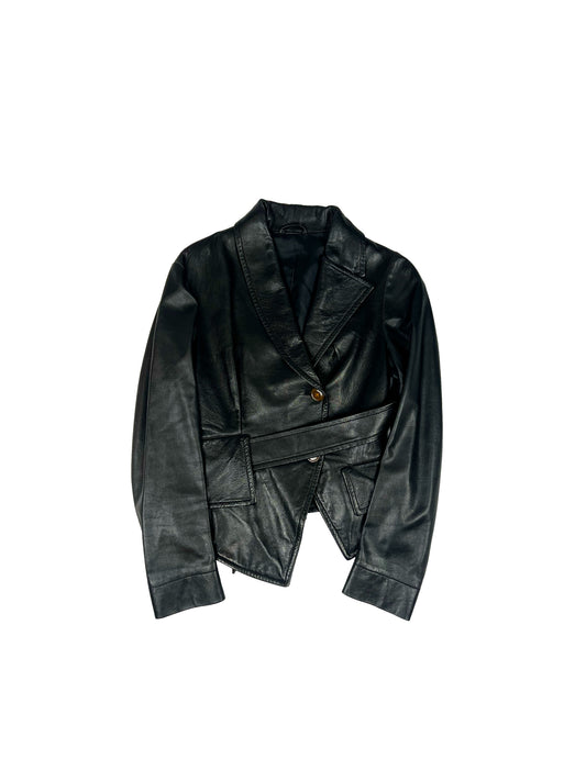 Asymmetrical Leather Jacket