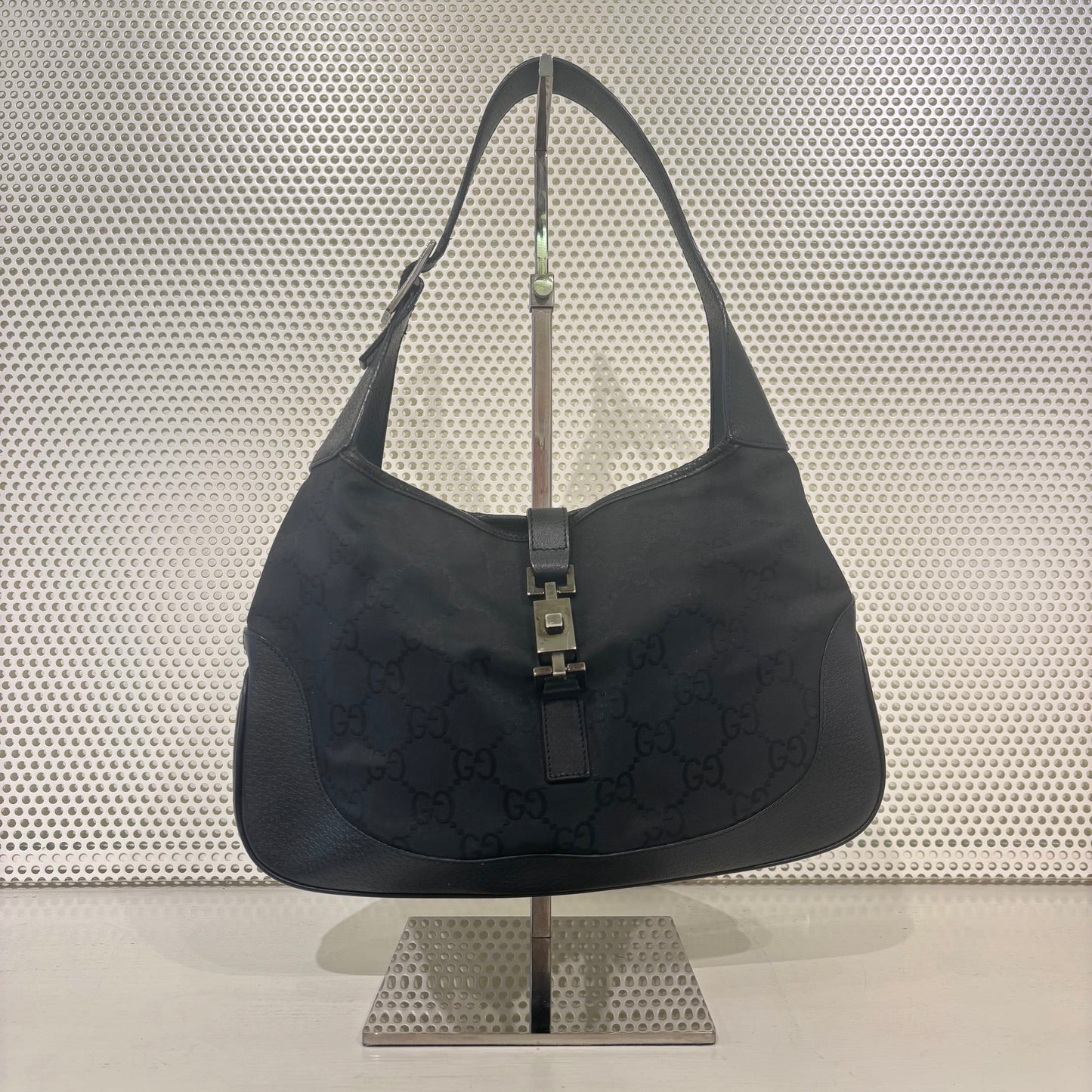 Gucci Jackie black monogram bag