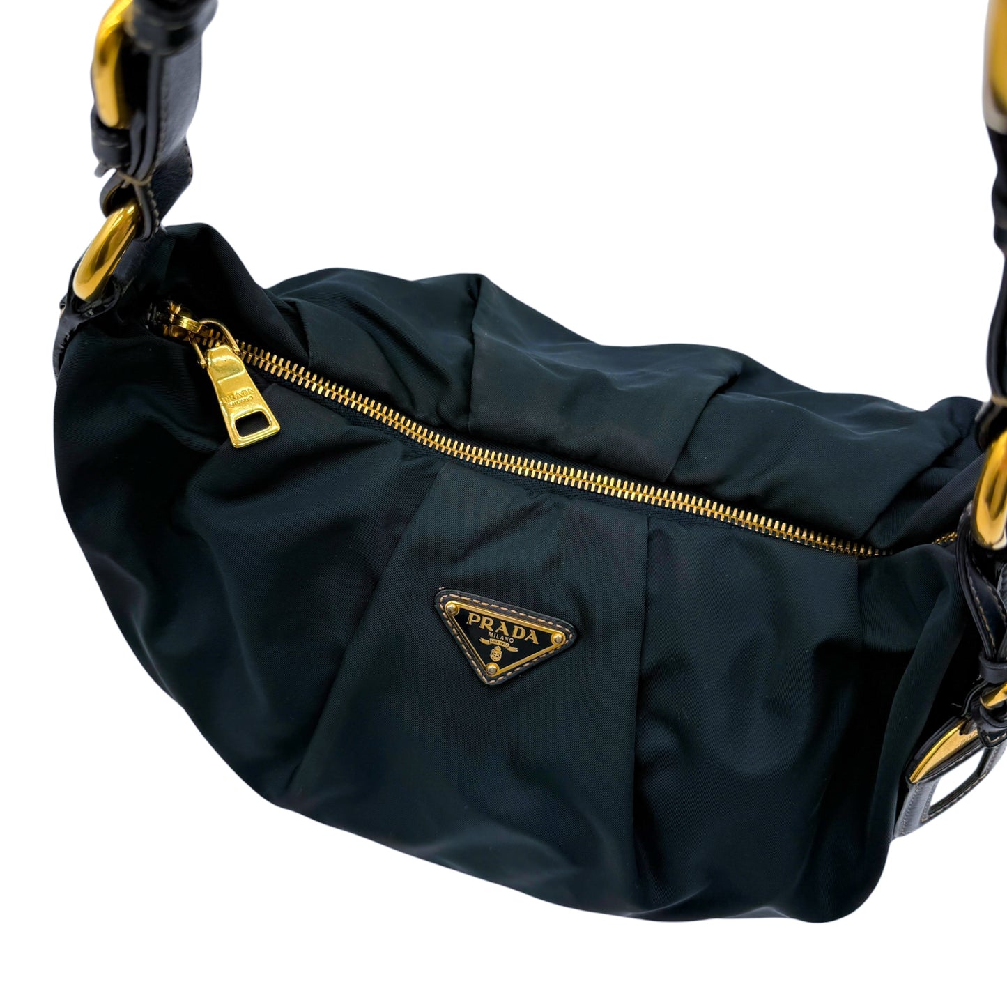 Prada Navy Nylon Shoulderbag