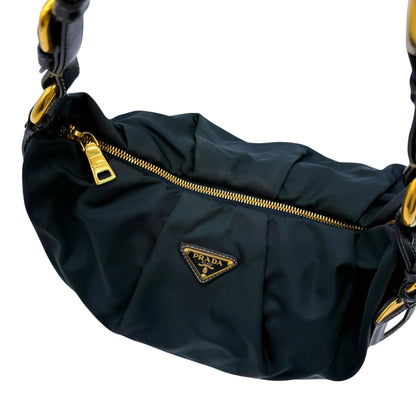 Prada Navy Nylon Shoulderbag