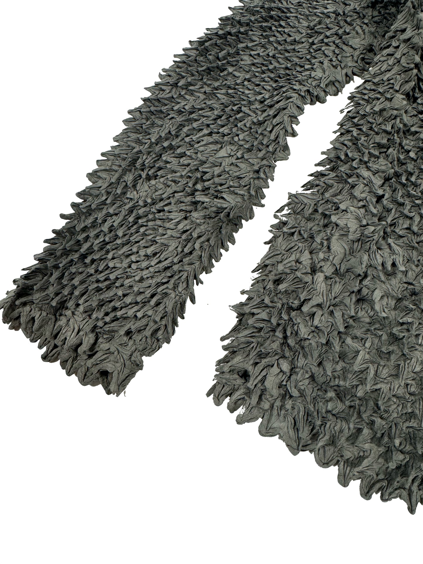 Grey Spikes Pleated Top