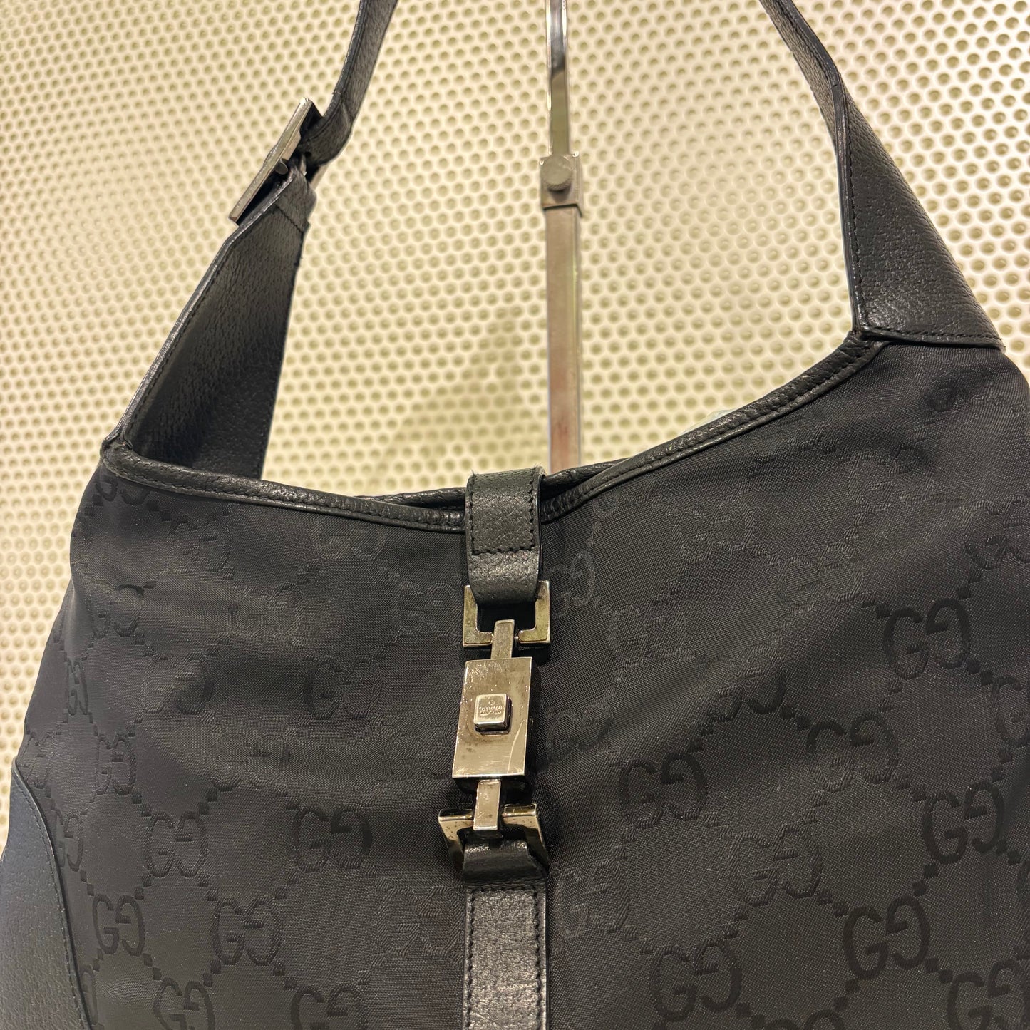 Gucci Jackie black monogram bag