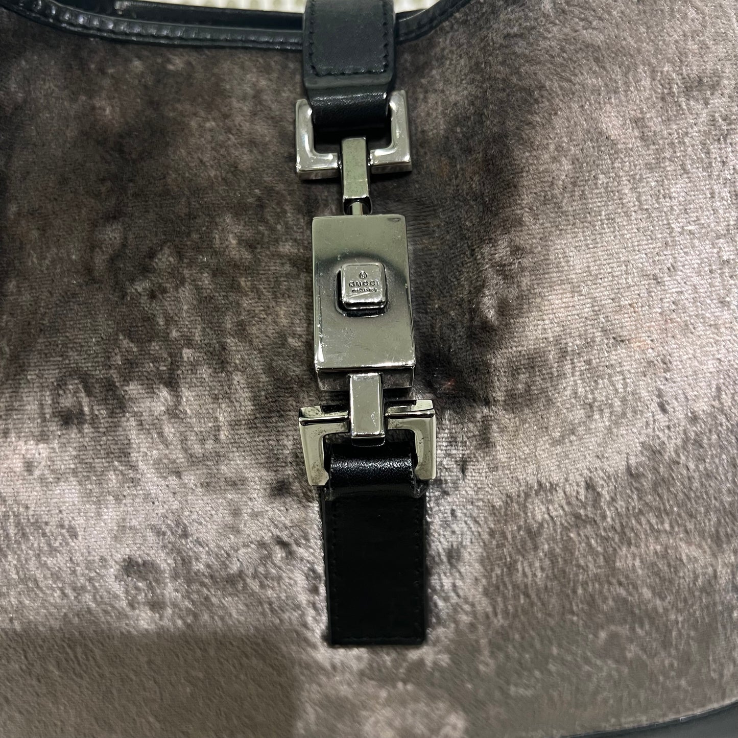 Gucci velvet jackie bag