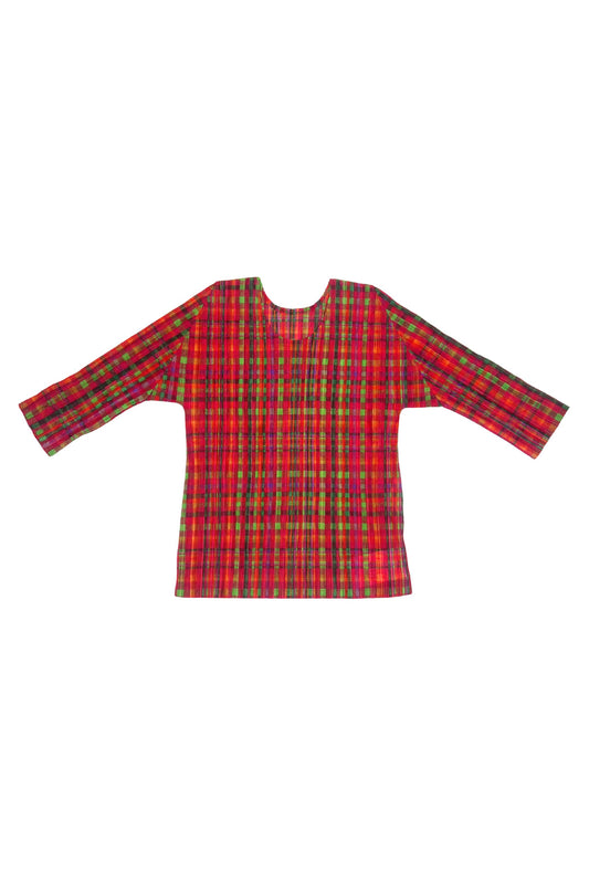 Pleats Please Checkered Top