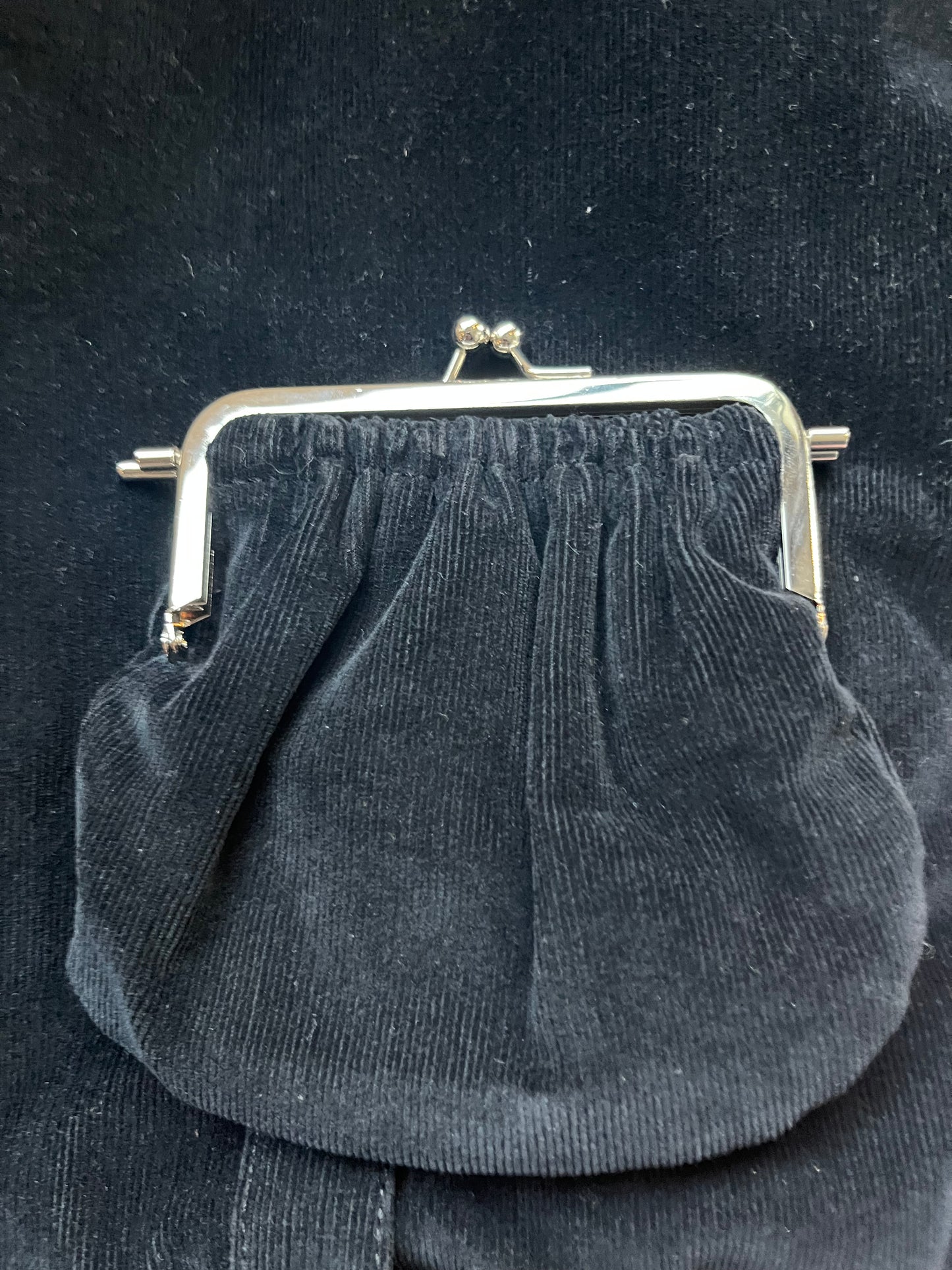 Moschino velvet coin pouch bomber