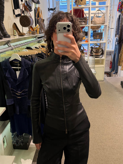 Jitrois Black Leather Jacket