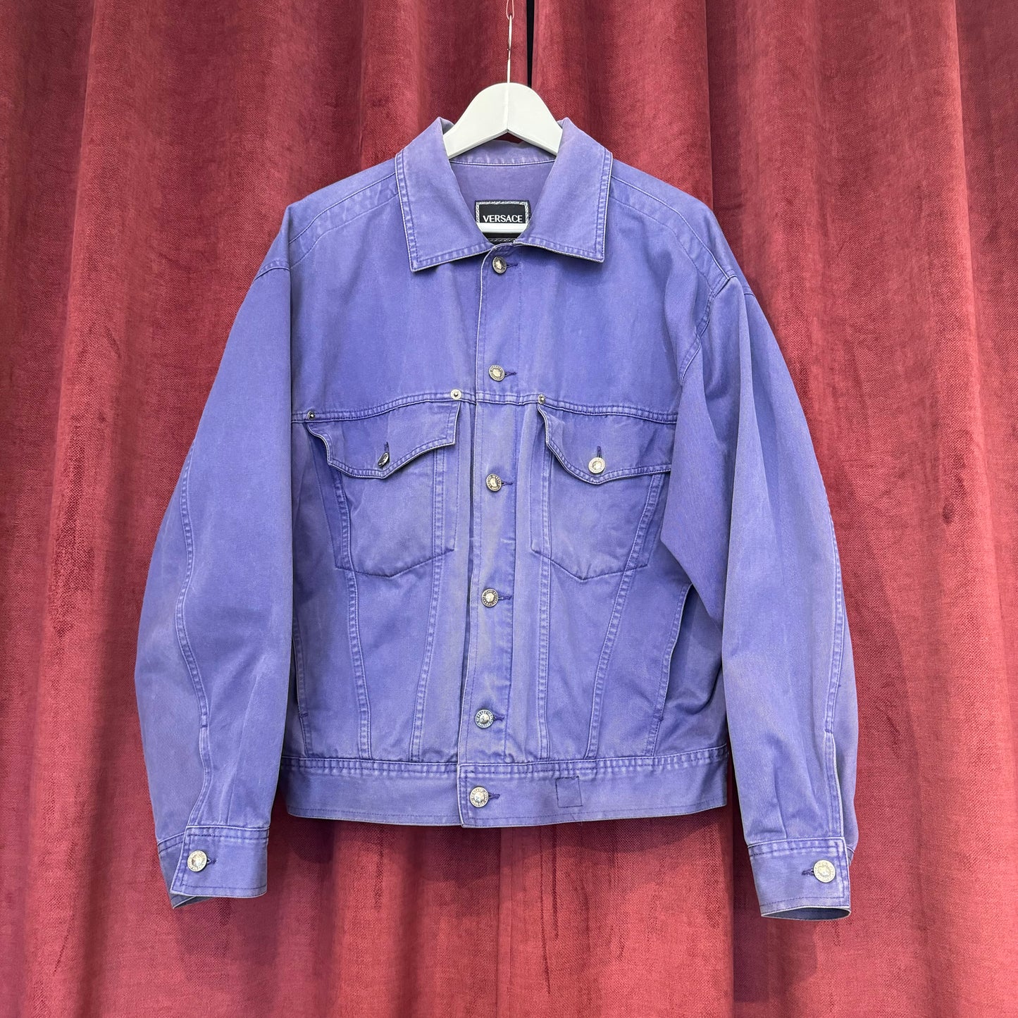 Versace 90s purple jacket