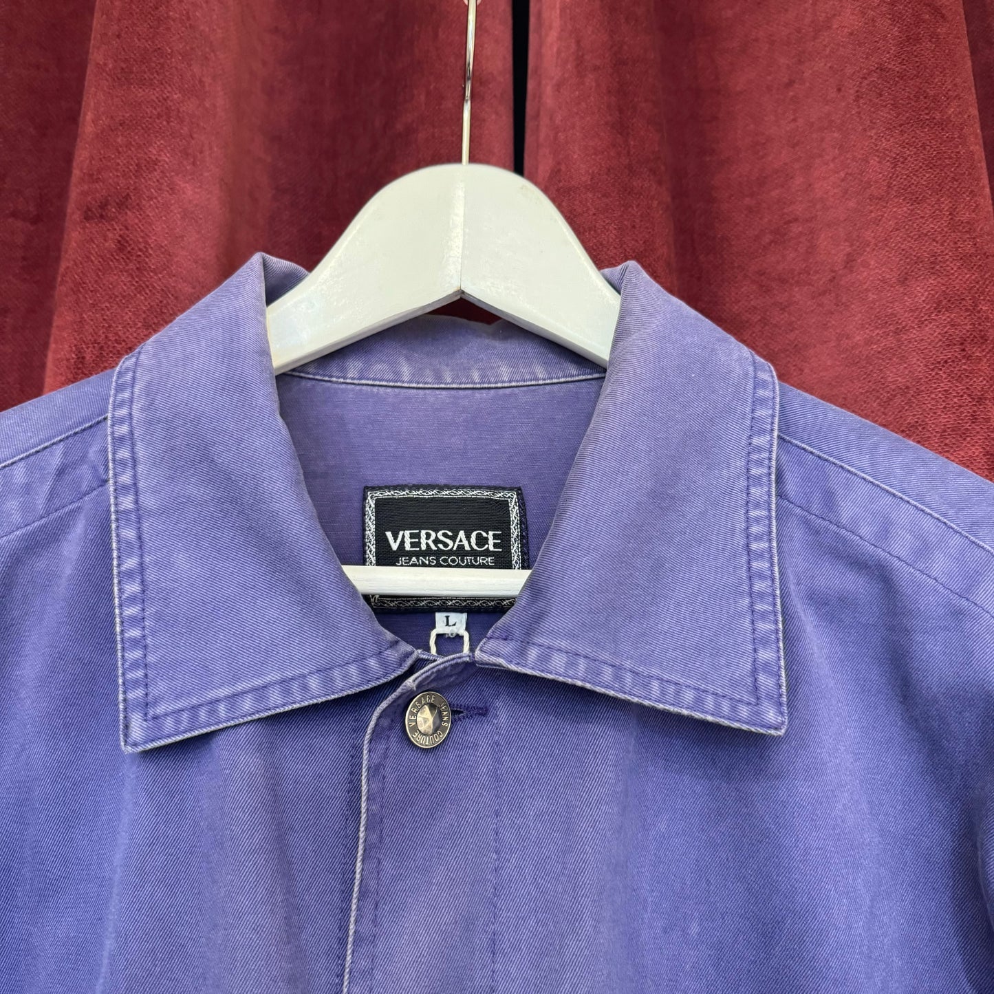Versace 90s purple jacket