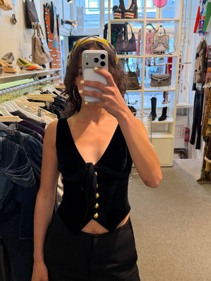 Moschino 90s Velvet Corset
