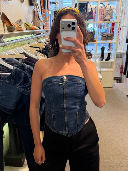 Plein Sud Denim Corset