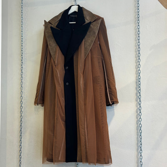 Y/Project mesh layer coat