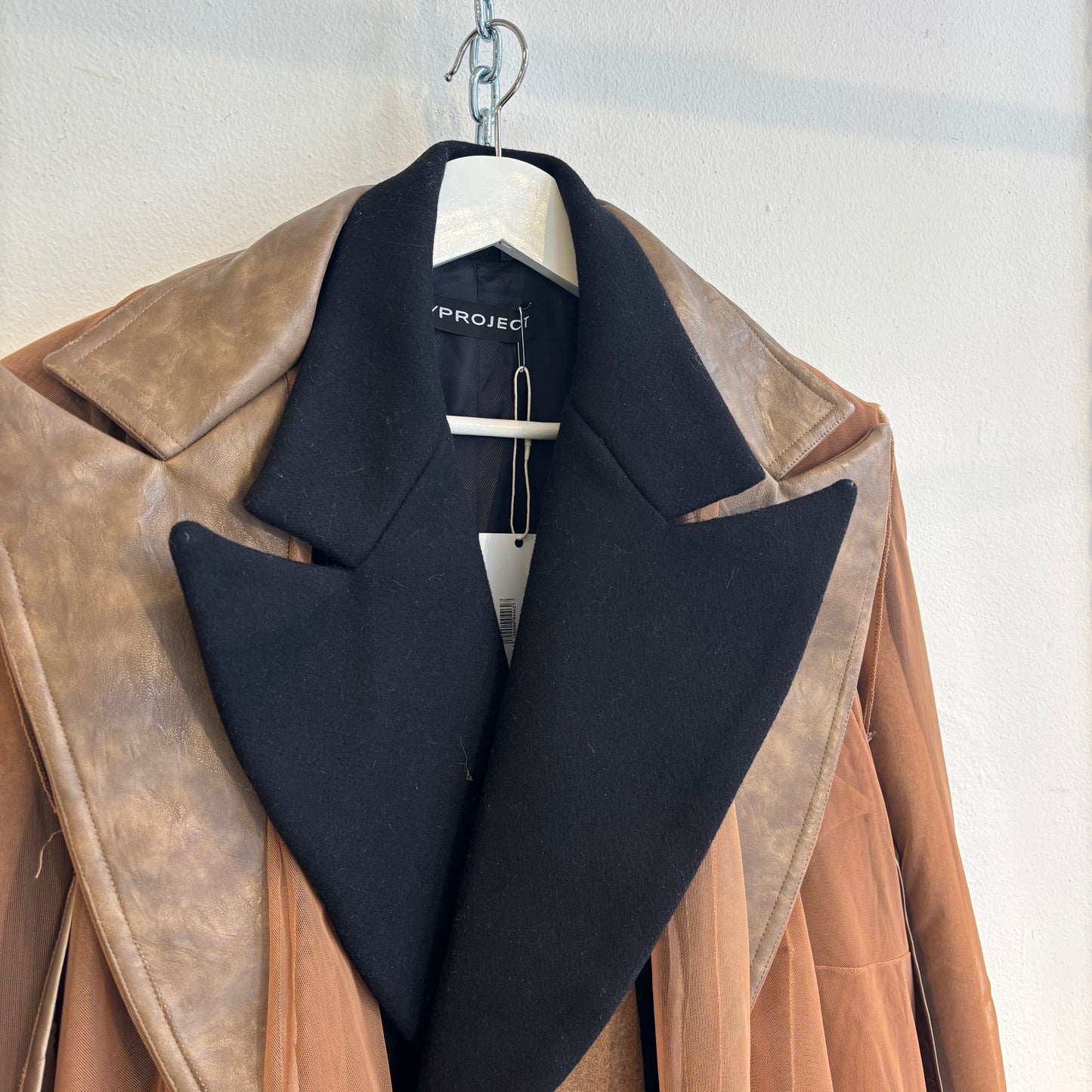 Y/Project mesh layer coat