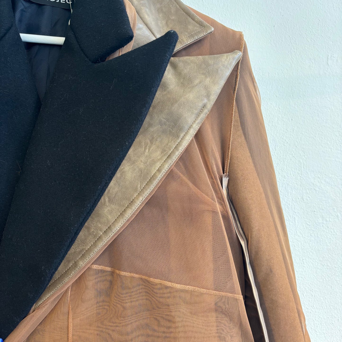 Y/Project mesh layer coat