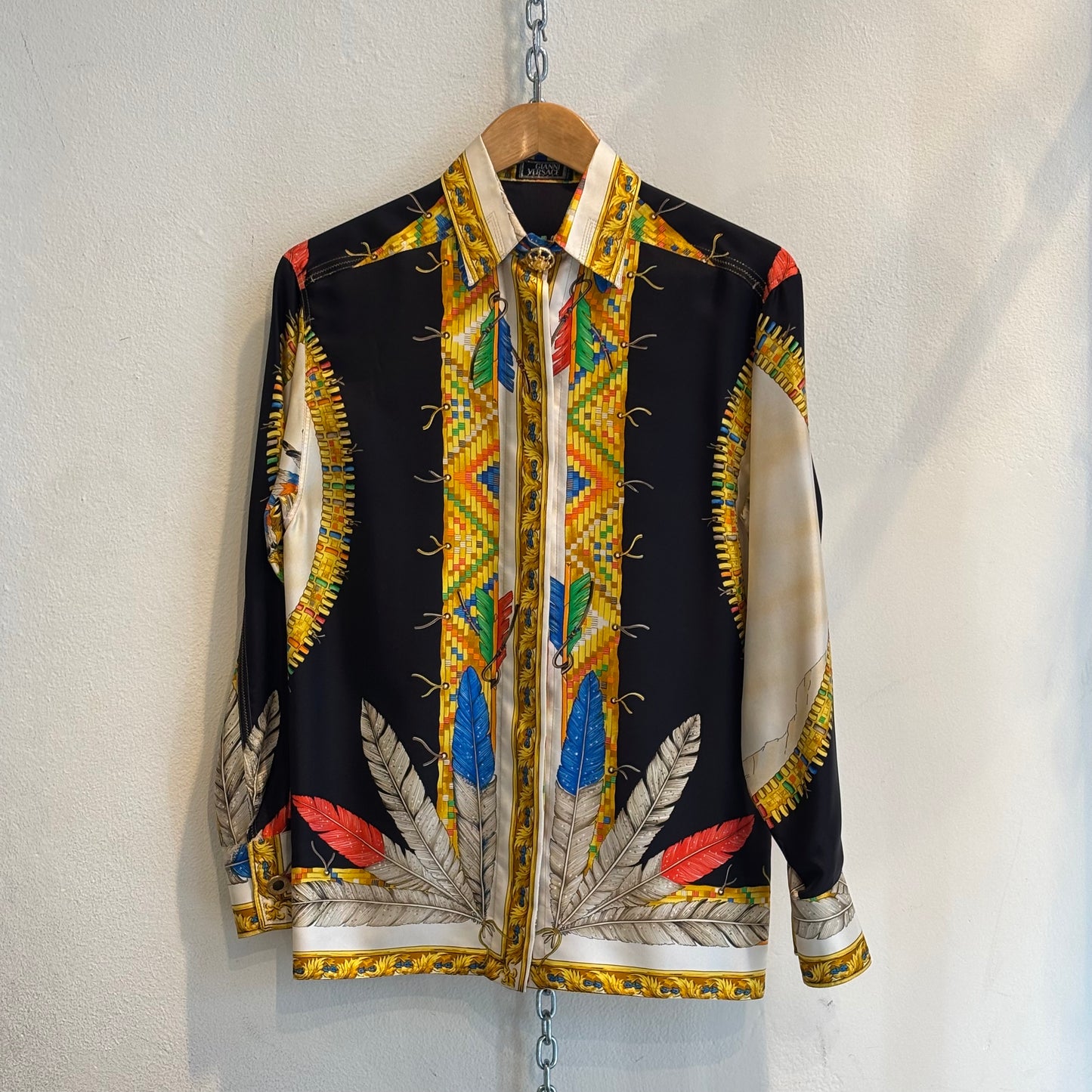 Gianni Versace native American silk shirt