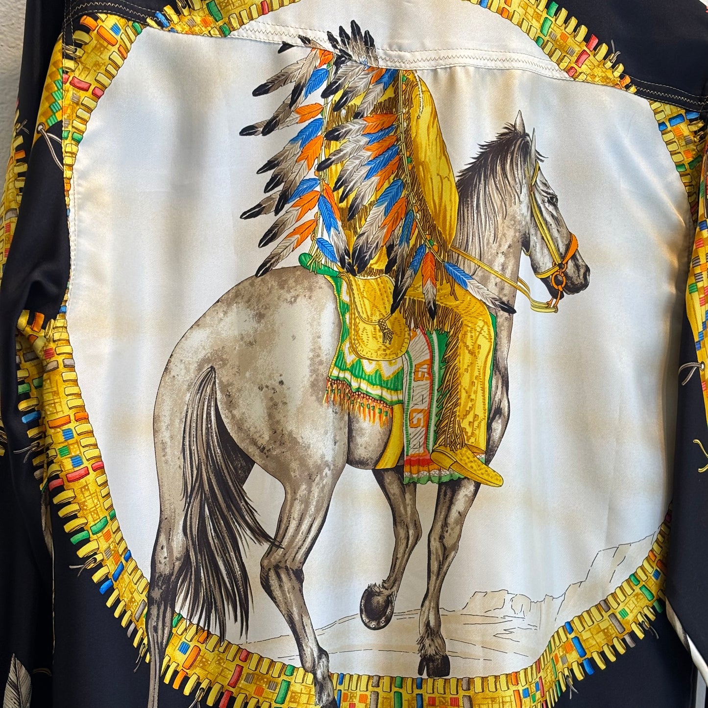 Gianni Versace native American silk shirt