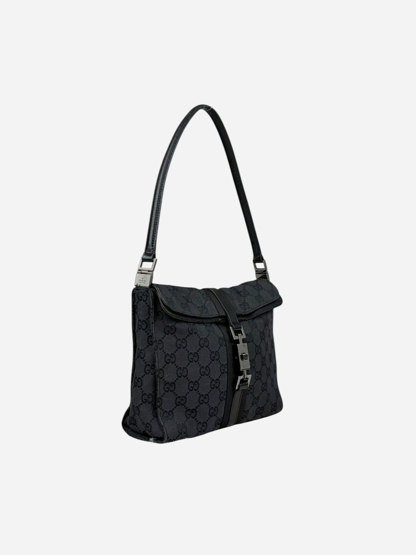 Gucci Black Monogram Jackie Model Bag