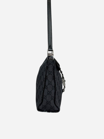 Gucci Black Monogram Jackie Model Bag