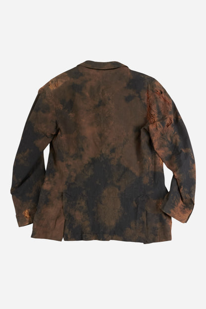 Dries Van Noten Tie Dye Distressed Blazer