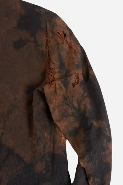 Dries Van Noten Tie Dye Distressed Blazer