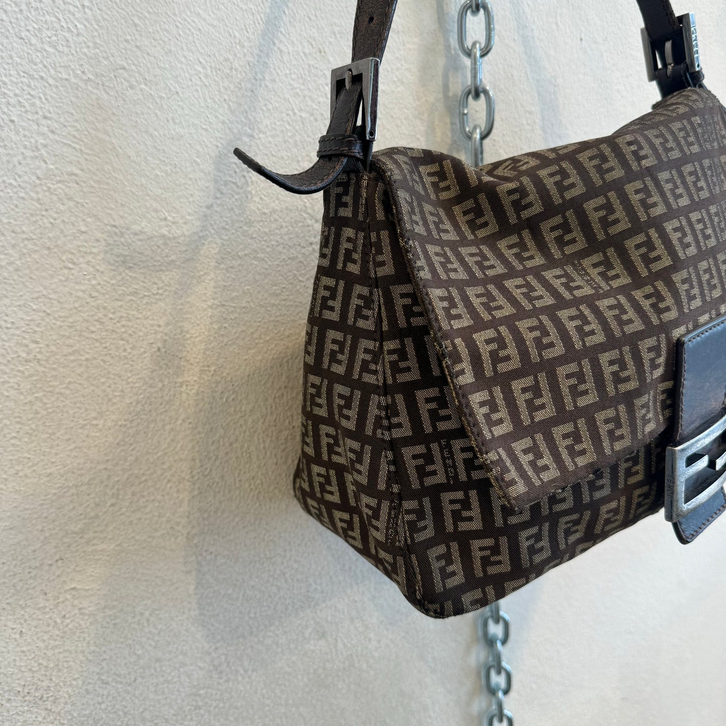 Fendi big mamma brown monogram bag