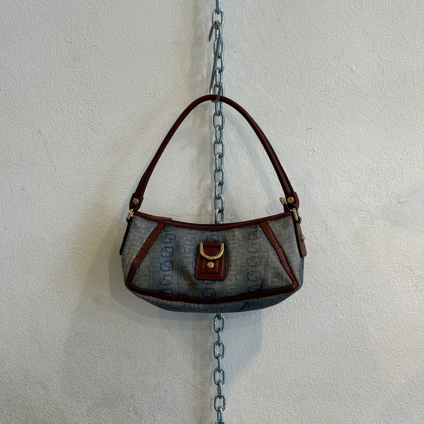 Gucci denim monogram bag