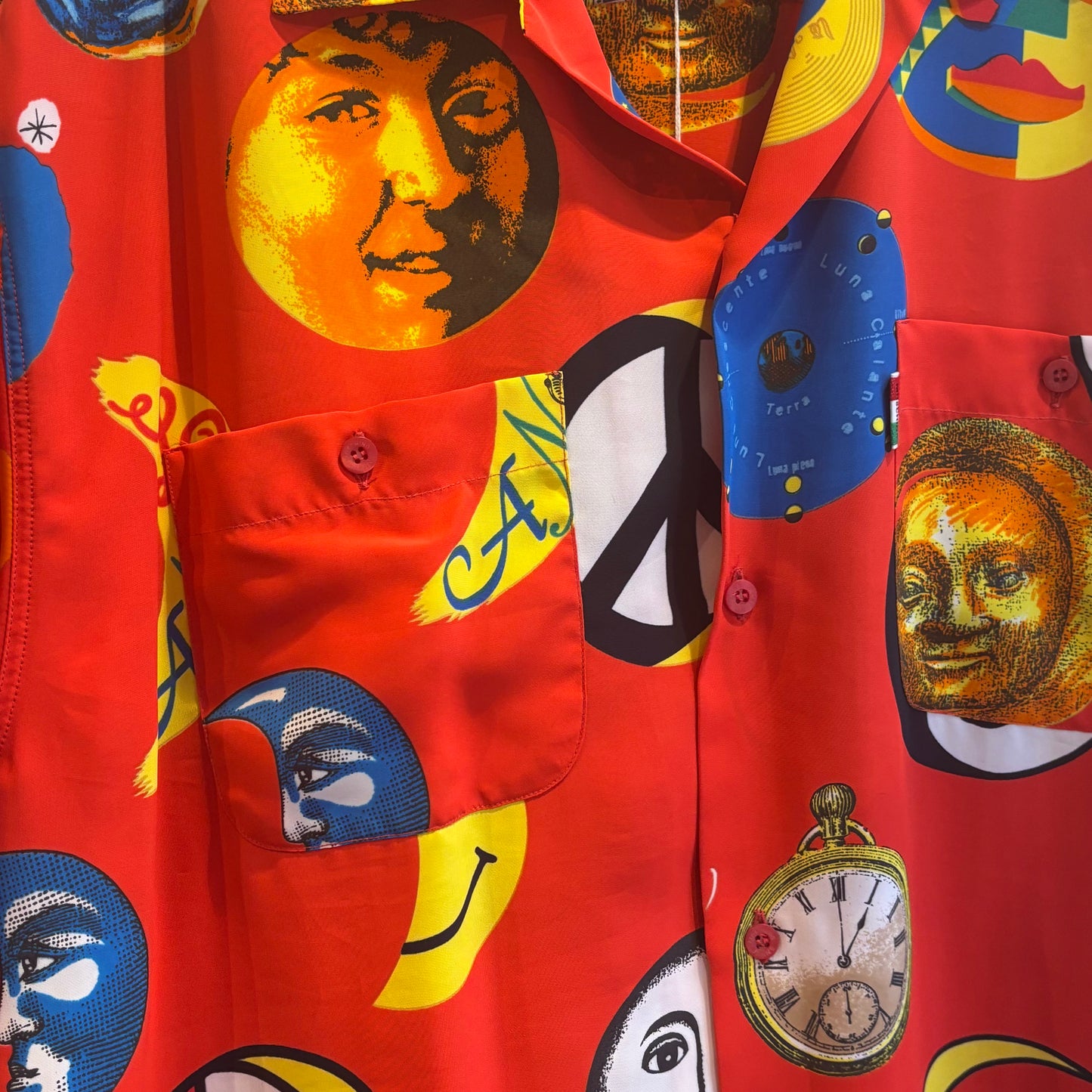 Moschino moons red shirt
