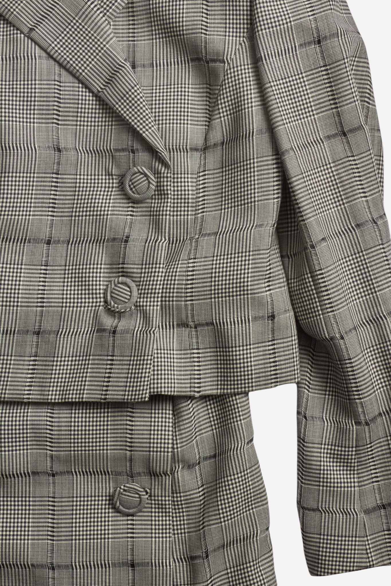 Gianni Versace S/S94 Runway Look 12 Gray Plaid Set (Worn by Naomi Campbell)