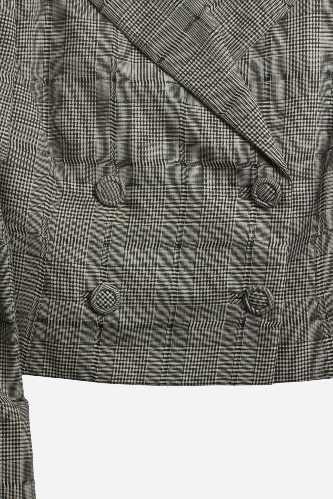Gianni Versace S/S94 Runway Look 12 Gray Plaid Set (Worn by Naomi Campbell)