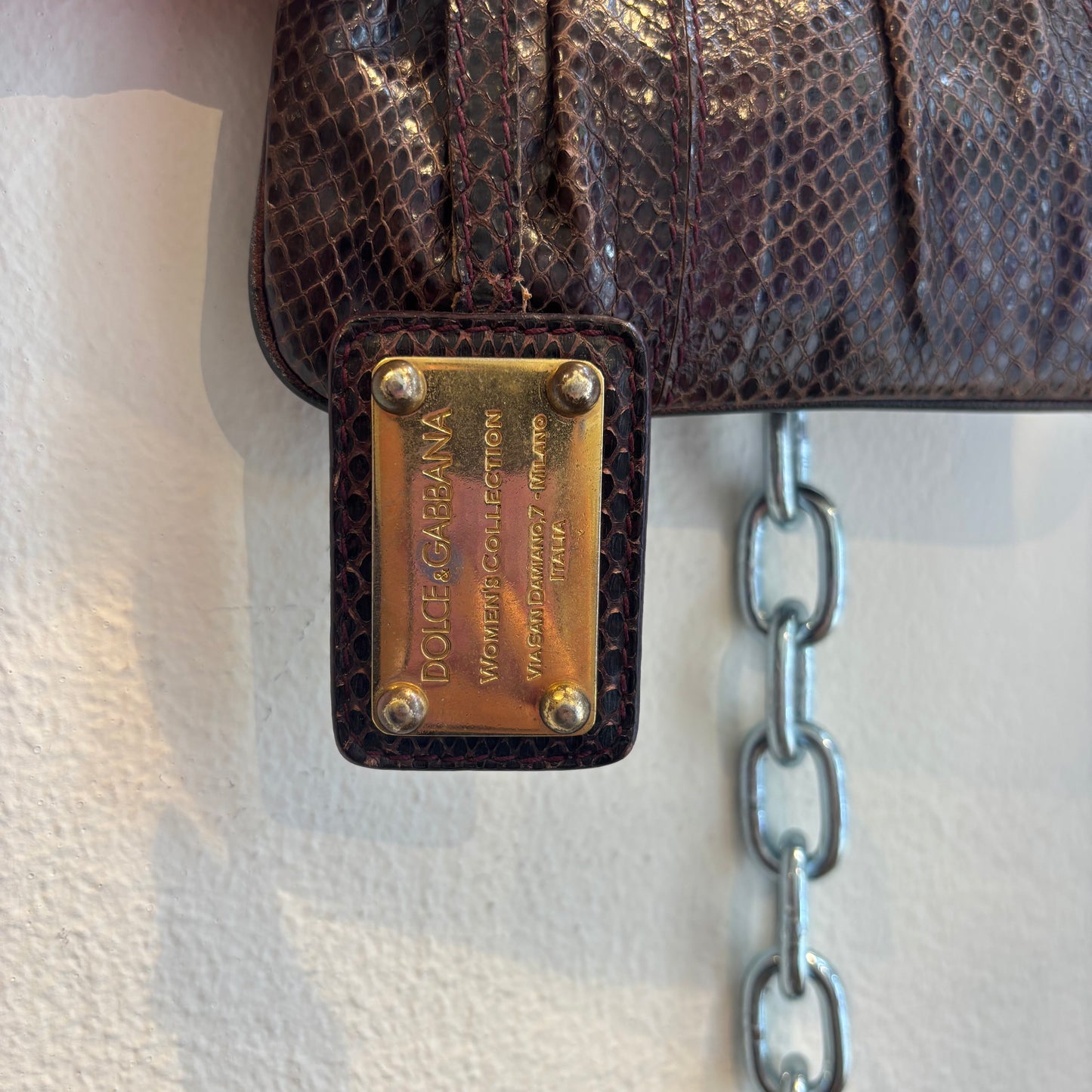 Dolce & Gabbana snakeskin mini bag