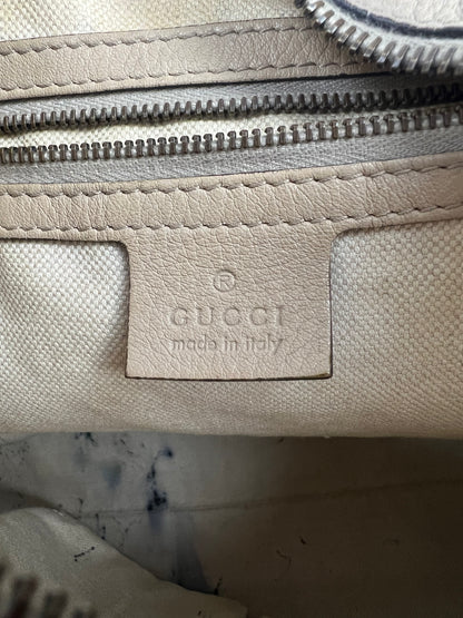 Creme Monogram Shoulder Bag