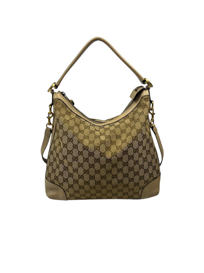 Creme Monogram Shoulder Bag