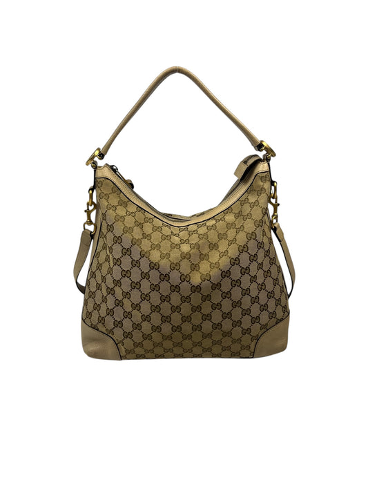 Creme Monogram Shoulder Bag